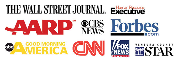 collage of press companies like CNN, Wall Street Journal, Forbes, CBS News, Fox News